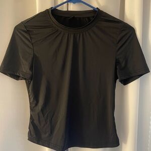 SHEIN Classic Black Short Sleeve Top